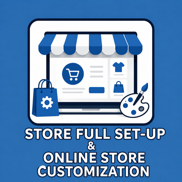 Store full set-up and online store customization